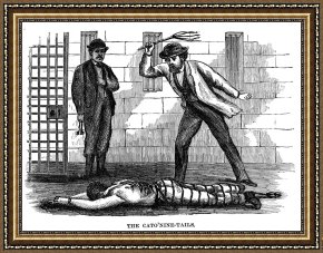 Swine, 19th Century Framed Prints - FLOGGING, 19th CENTURY by Others