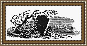 Swine, 19th Century Framed Prints - GRAVESTONE: 19th CENTURY by Others