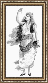 Swine, 19th Century Framed Prints - HAREM WOMAN. 19th CENTURY by Others