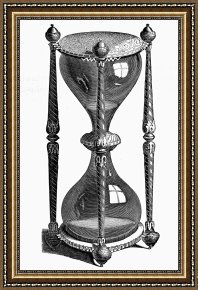 Swine, 19th Century Framed Prints - HOURGLASS, 19th CENTURY by Others