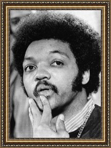 Jesse Framed Paintings - Jesse Jackson (1941- ) by Others