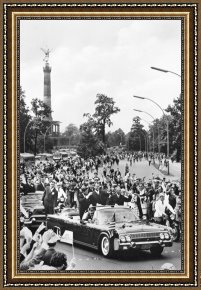 J.f.k. in Berlin, 1963 Framed Prints - J.f.k. In Berlin, 1963 by Others
