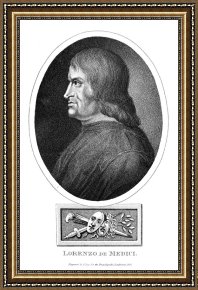 Lorenzo Framed Prints - Lorenzo De Medici by Others