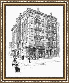 New York City Framed Paintings - New York City: Tenement by Others