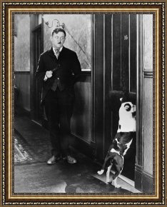 Animals Framed Prints - Silent Still: Man & Animal by Others