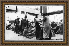 Exterior Framed Paintings - Titanic: Survivors, 1912 by Others