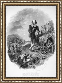 The Fairies a Scene Drawn From William Shakespeare Framed Paintings - William Shakespeare by Others