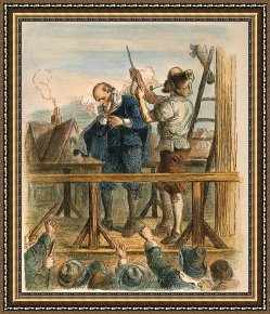 Execution Without Trial Under The Moorish Kings in Granada Framed Paintings - Witch Trial: Execution, 1692 by Others