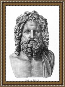 Bust Framed Prints - Zeus by Others