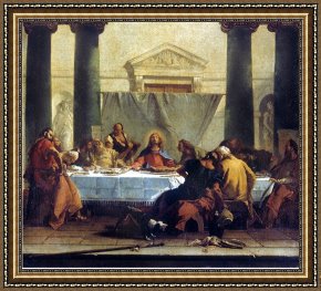 The Last Supper Framed Prints - Giovanni Battista Tiepolo G B Tiepolo Last Supper by Pablo Picasso