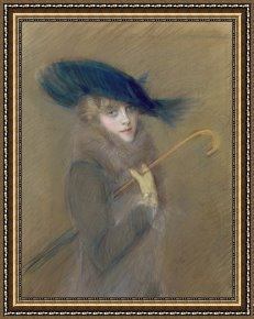 Lady Framed Prints - Elegant Lady by Paul Cesar Helleu