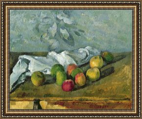 Paul Cezanne Framed Prints - Still Life by Paul Cezanne