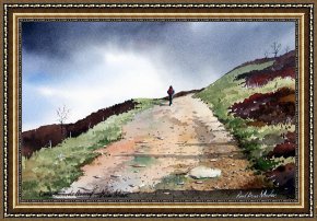 Boar Lane Framed Prints - Lane to Quarry Pole Moor by Paul Dene Marlor