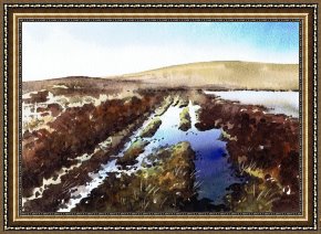 Boar Lane Framed Prints - Wet lane Cupwith Reservoir by Paul Dene Marlor