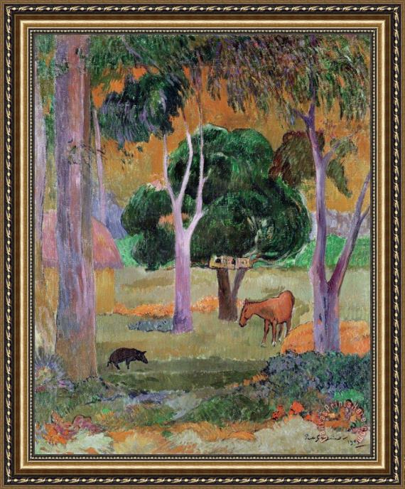 Paul Gauguin Dominican Landscape Framed Print Paul Gauguin Dominican Landscape Framed Print