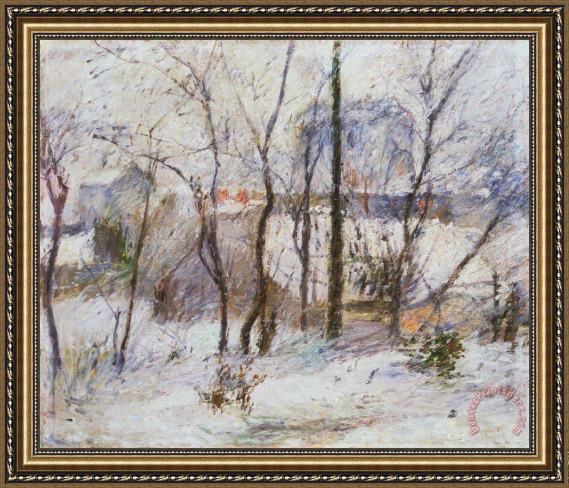 Paul Gauguin Garden under Snow Framed Print Paul Gauguin Garden under Snow Framed Print