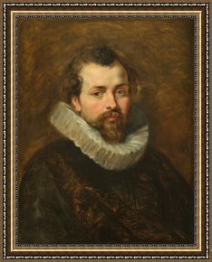Square - Fort-philippe Framed Paintings - Philippe Rubens - the artist's brother by Peter Paul Rubens