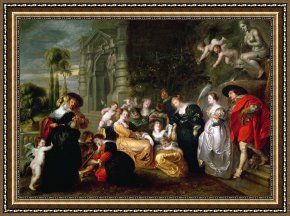 The Love Letter Framed Prints - The Garden of Love by Peter Paul Rubens
