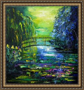 Pol Ledent Framed Prints - After Monet by Pol Ledent