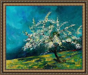 Spring Framed Prints - Appletree in spring by Pol Ledent