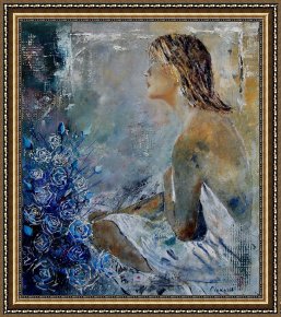 Pol Ledent Framed Prints - Dreaming Young Girl by Pol Ledent
