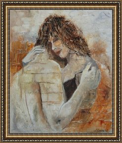 Pol Ledent Framed Prints - Loving Couple by Pol Ledent