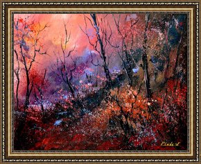 Pol Ledent Framed Prints - Magic forest by Pol Ledent