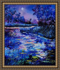 Pol Ledent Framed Prints - Magic Pond by Pol Ledent