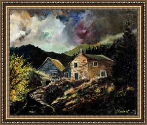 House Framed Prints - Old Houses 5648 by Pol Ledent