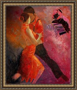 Pol Ledent Framed Prints - Tango by Pol Ledent