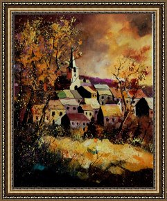 Village Framed Prints - Village In Fall by Pol Ledent