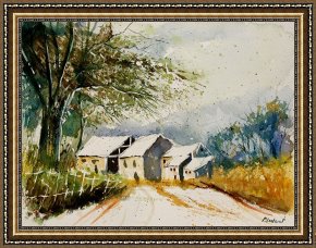 Watercolor Framed Prints - Watercolor 010708 by Pol Ledent