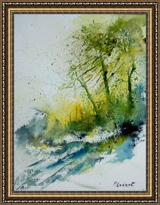 Watercolor Framed Prints - Watercolor 181207 by Pol Ledent