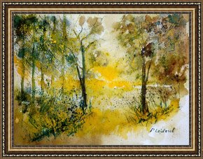 Watercolor Framed Prints - Watercolor 210108 by Pol Ledent