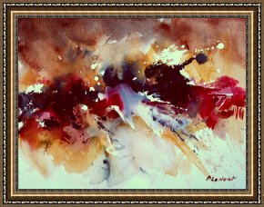Watercolor Framed Prints - Watercolor 301107 by Pol Ledent