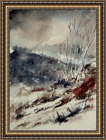 Watercolor Framed Prints - Watercolor 446 by Pol Ledent