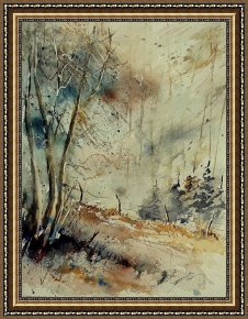 Watercolor Framed Prints - Watercolor 902190 by Pol Ledent
