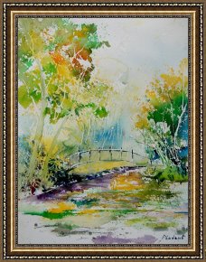 Watercolor Framed Prints - Watercolor 908020 by Pol Ledent