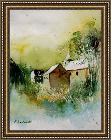 Watercolor Framed Prints - Watercolor Sosoye by Pol Ledent
