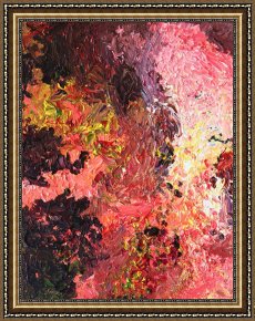 The Garden of Eden Framed Paintings - Ganesh in the Garden by Ralph White