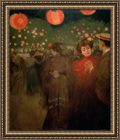 La Casa E I Papaveri Framed Prints - The Open Air Party by Ramon Casas i Carbo