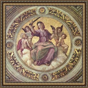 Raphael Framed Prints - Justice - 1509-11 by Raphael