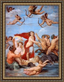 Raphael Framed Prints - The Triumph of Galatea by Raphael