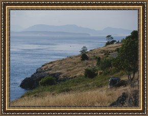Raymond Gehman Framed Prints - A View Out to Sea From One of The San Juan Islands by Raymond Gehman