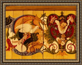 Beacon of Hope Framed Paintings - Hand Painted Murals on The Church Walls of Our Lady of Good Hope by Raymond Gehman