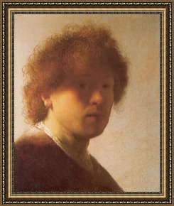 (selfportrait) Framed Prints - Selfportrait by Rembrandt