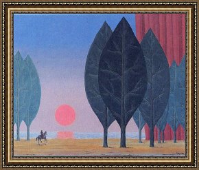 J.f.k. in Berlin, 1963 Framed Prints - Forest of Paimpont 1963 by rene magritte