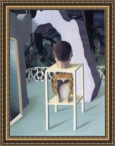 Round Midnight Framed Prints - Midnight Marriage 1926 by rene magritte