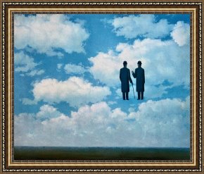 J.f.k. in Berlin, 1963 Framed Prints - The Infinite Recognition 1963 by rene magritte