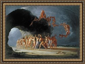 Richard Dadd Framed Prints - Come unto these Yellow Sands by Richard Dadd